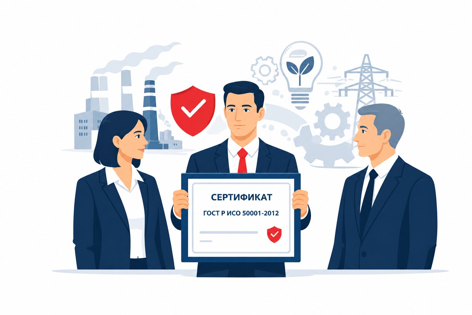 Оформление сертификата ГОСТ Р ИСО 50001-2012 в Сланцах и по всей Ленинградской области