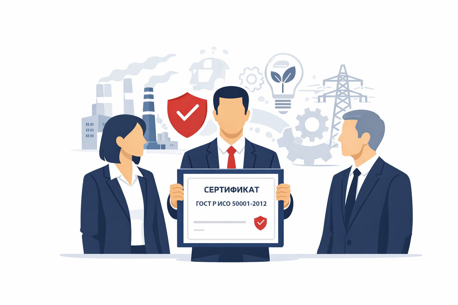 Оформление сертификата ГОСТ Р ИСО 50001-2012 в Сланцах и по всей Ленинградской области