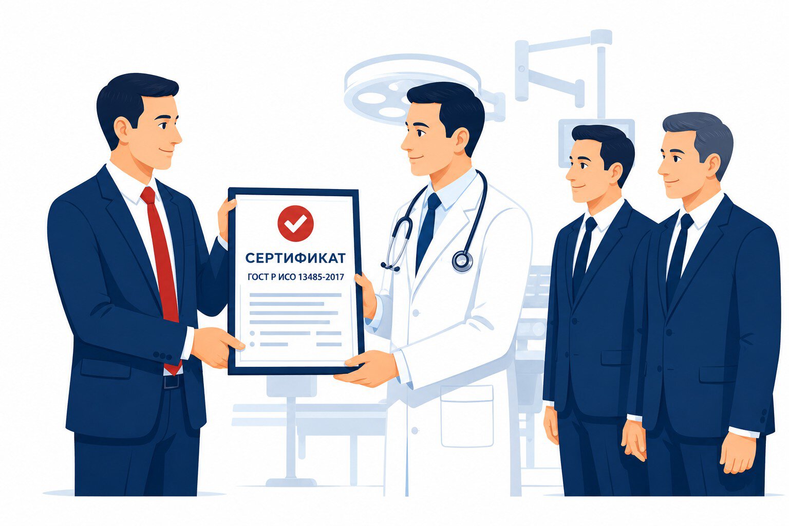 Сертификация Системы менеджмента качества в здравоохранении ГОСТ Р ИСО 13485-2017 (ISO 13485:2017)